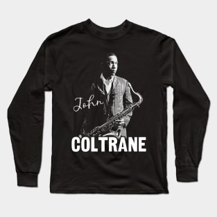 Coltrane // Retro Style Fan Design Long Sleeve T-Shirt